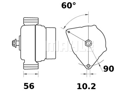 LATURI MAHLE IA1023 14V 95A KHD