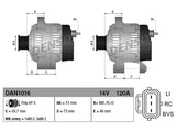 LATURI DENSO 120A FORD