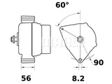 LATURI MAHLE IA1076 28V 55A KHD