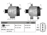 LATURI DENSO LAND ROVER 12V 150A