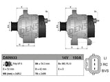 LATURI DENSO 150A FORD DAN933