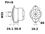 LATURI 12V 120A MG274