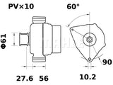 LATURI IA1198 12V 150A NEW HOLLAND