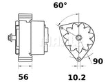 LATURI MAHLE IA1326 14V 95A KHD