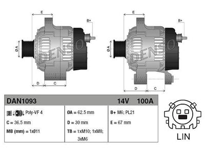 LATURI DENSO 100A