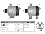 LATURI DENSO 12V 80A START-STOP AURIS/COROLLA 1,3 12->