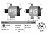 LATURI DENSO 100A AURIS/COROLLA/YARIS 1,4 D-4D 13->