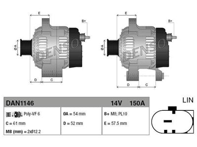 LATURI 150A FIAT,ALFA,JEEP