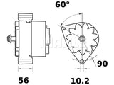 LATURI IA1321 12V 80A M-F