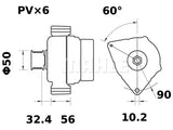 LATURI IA1524 12V 120A STEYR MARINE