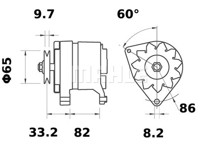 LATURI IA1479 12V 80A DEUTZ,GEHL
