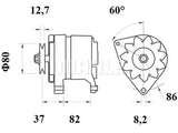 LATURI IA0745 12V 65A PERKINS MARINE
