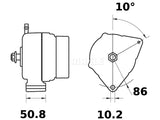 LATURI MAHLE MG315 12V 90A STEYR MARINE