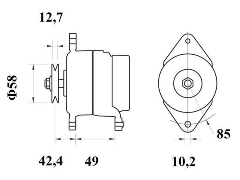 LATURI MAHLE 12V 85A