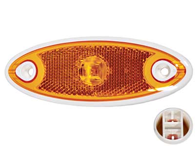LED-ÄÄRIVALO # KELT 24V 147X54