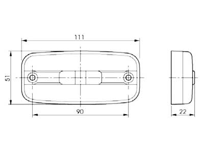 LED-ÄÄRIVALO KIRKAS .24V/5M
