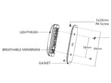LED-TASOVILKKU KELTAINEN 12/24V  110X30X22MM