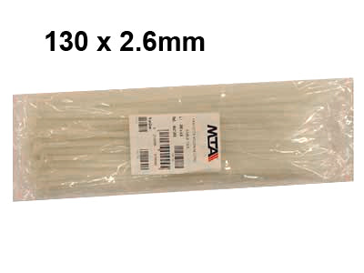 NIPPUSIDE ## 100 KPL PUSSI 130X2,6 VALKOINEN