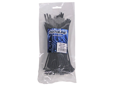 NIPPUSIDE MUSTA AUTOLINE 200X4,8 100 KPL PUSSI