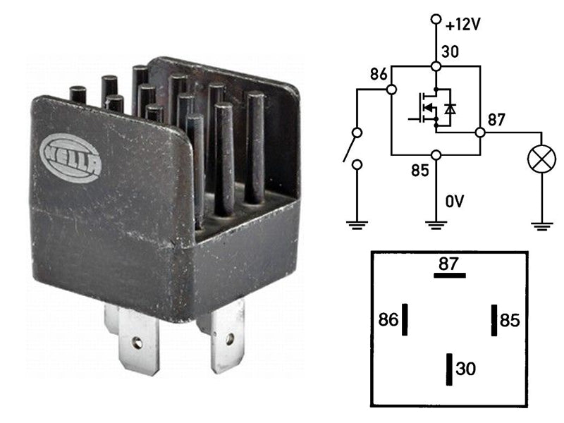 PUOLIJOHDERELE 12V 22A