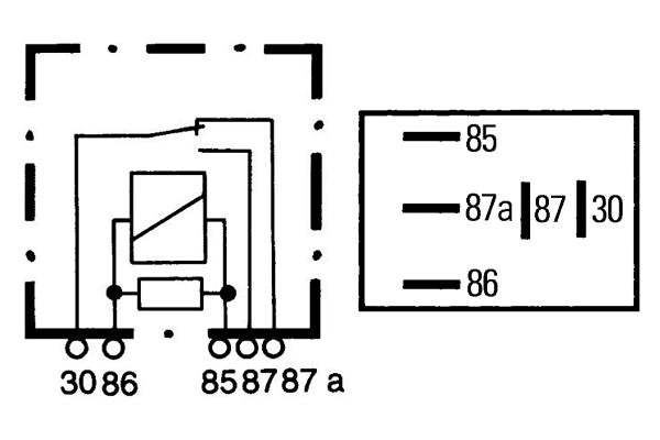 MIKRORELE 5-NAP 87A 12V 15/35A VASTUKSELLA