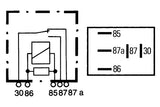 MIKRORELE 5-NAP 87A 12V 15/35A VASTUKSELLA
