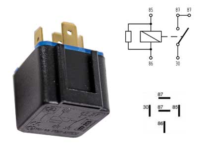 RELE WEHRE 12V 30A