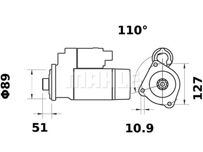 STARTTI IS1209 KHD 24V 6,5KW