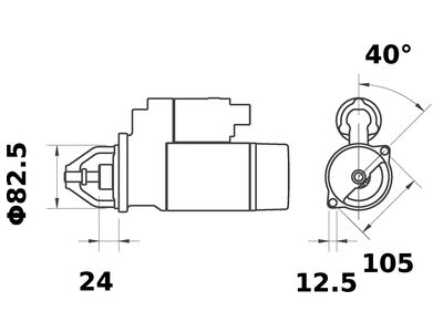 STARTTI IS1219 LOMBARDINI 12V 2,7KW
