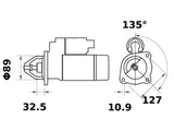 STARTTI MAHLE IS1348 12V 3,2KW