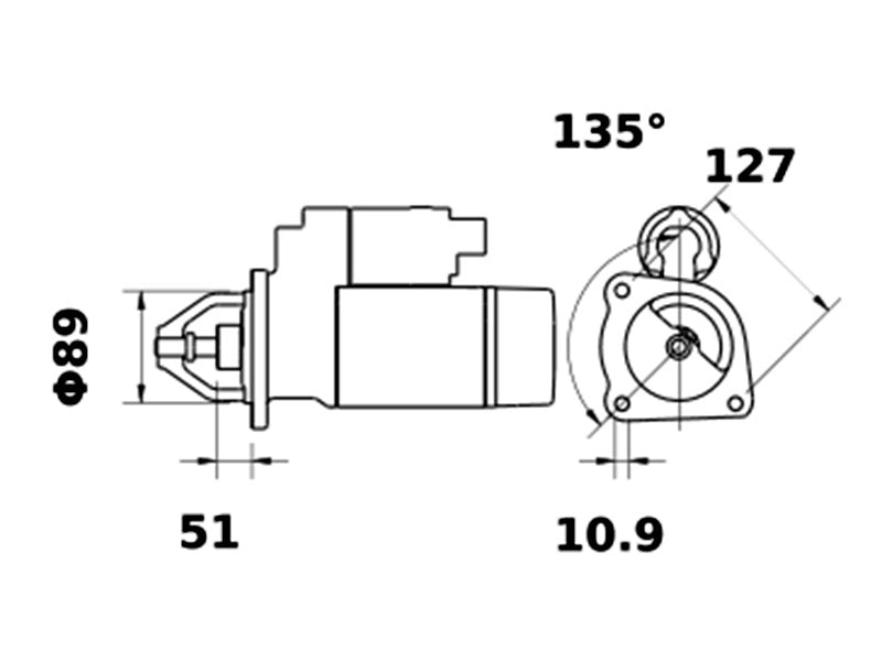 STARTTI MS170  12V 3,2KW