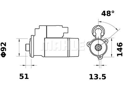 STARTTI IS1077 12V 4,2KW CASE