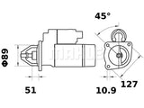 STARTTI MAHLE MS352 CASE 12V 3,1KW