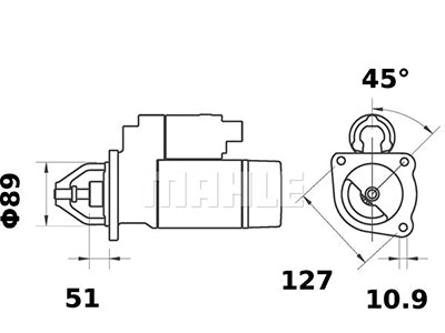 STARTTI MAHLE MS327 24V VALMET