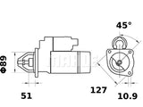 STARTTI MAHLE MS327 24V VALMET