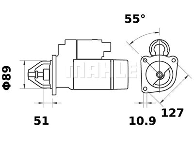 STARTTI IS1063 12V 4,2KW 10-H.