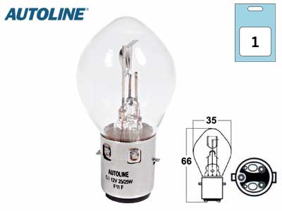 POLTTIMO 6V 25/25W BA 20D