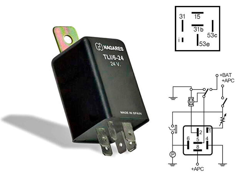 RELE MAHLE TIHKUKYTKIN 24V 6-N