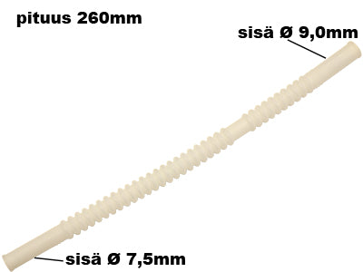 JOUSTAVA POLTTOAINELETKU 1X7,5MM  + 1X 9,0MM / 260MM