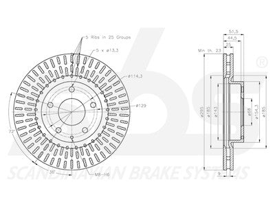 JARRULEVY SBS, 2 KPL/PKT, ETU, MAZDA