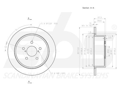 JARRULEVY SBS, 2 KPL/PKT, TAKA, SUBARU