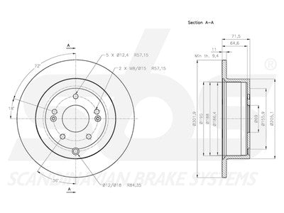 JARRULEVY SBS, 2 KPL/PKT, TAKA, HYUNDAI