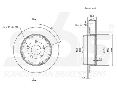 JARRULEVY SBS, 2 KPL/PKT, TAKA, CHRYSLER, DODGE