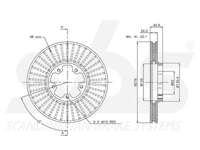 JARRULEVY SBS, 2 KPL/PKT, ETU, FORD