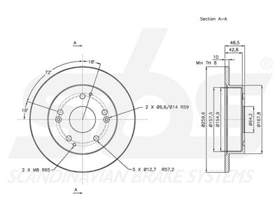 JARRULEVY SBS, 2 KPL/PKT, TAKA, HONDA