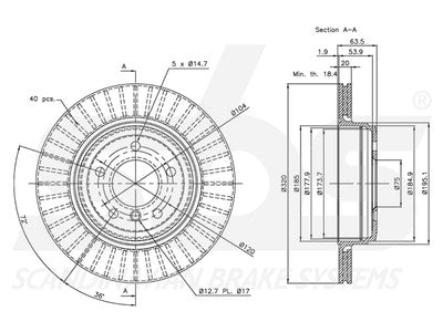 JARRULEVY SBS, 2 KPL/PKT, TAKA, BMW