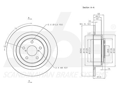 JARRULEVY SBS, 2 KPL/PKT, TAKA, SUBARU