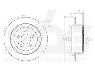 JARRULEVY SBS, 2 KPL/PKT, TAKA, DODGE, JEEP