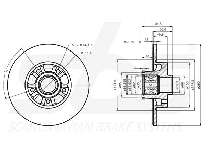 JARRULEVY SBS, 1 KPL/PKT, TAKA, FIAT, NISSAN, OPEL, RENAULT