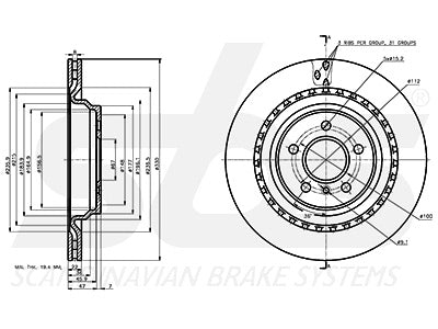 JARRULEVY SBS, 1 KPL/PKT, TAKA, MERCEDES-BENZ
